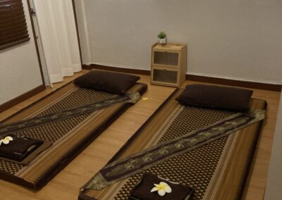 Private Thai massage area in Mali Rak Massage soi33/1 branch