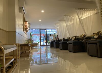 Foot massage area in Mali Rak Massage soi33/1 branch